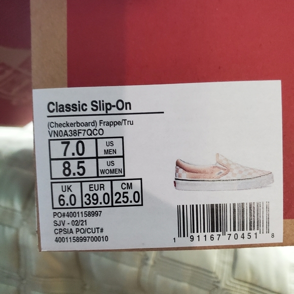 Vans Checkerboard Frappe Classic slip-on (CL) - Picture 2 of 15